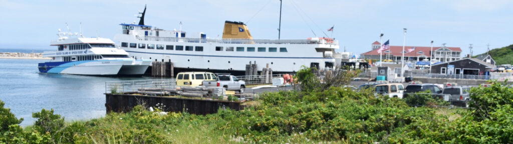 Block Island Ferry and High-Speed Ferry at terminal