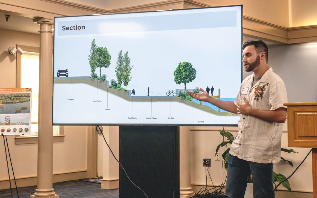 URI Landscape Architecture student designs combine beauty, fun, and resilience for Middletown area