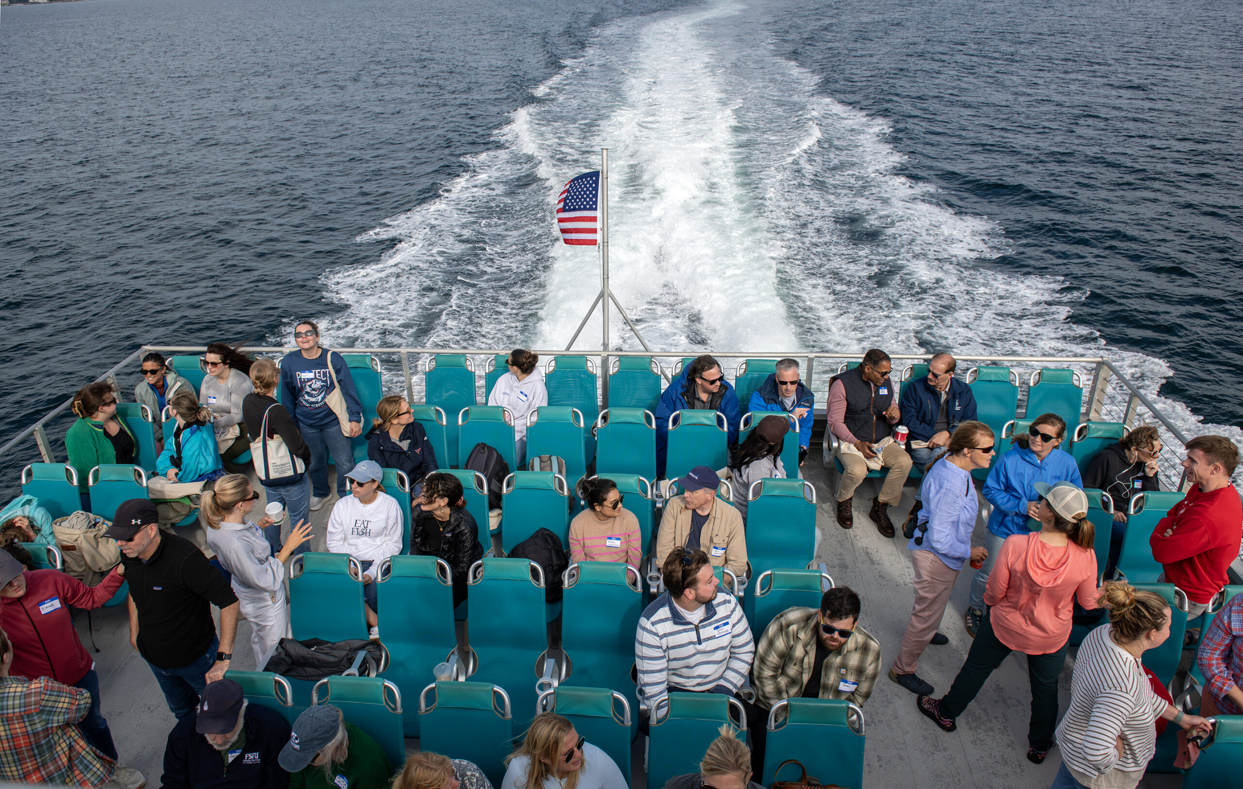 People on a Ferry